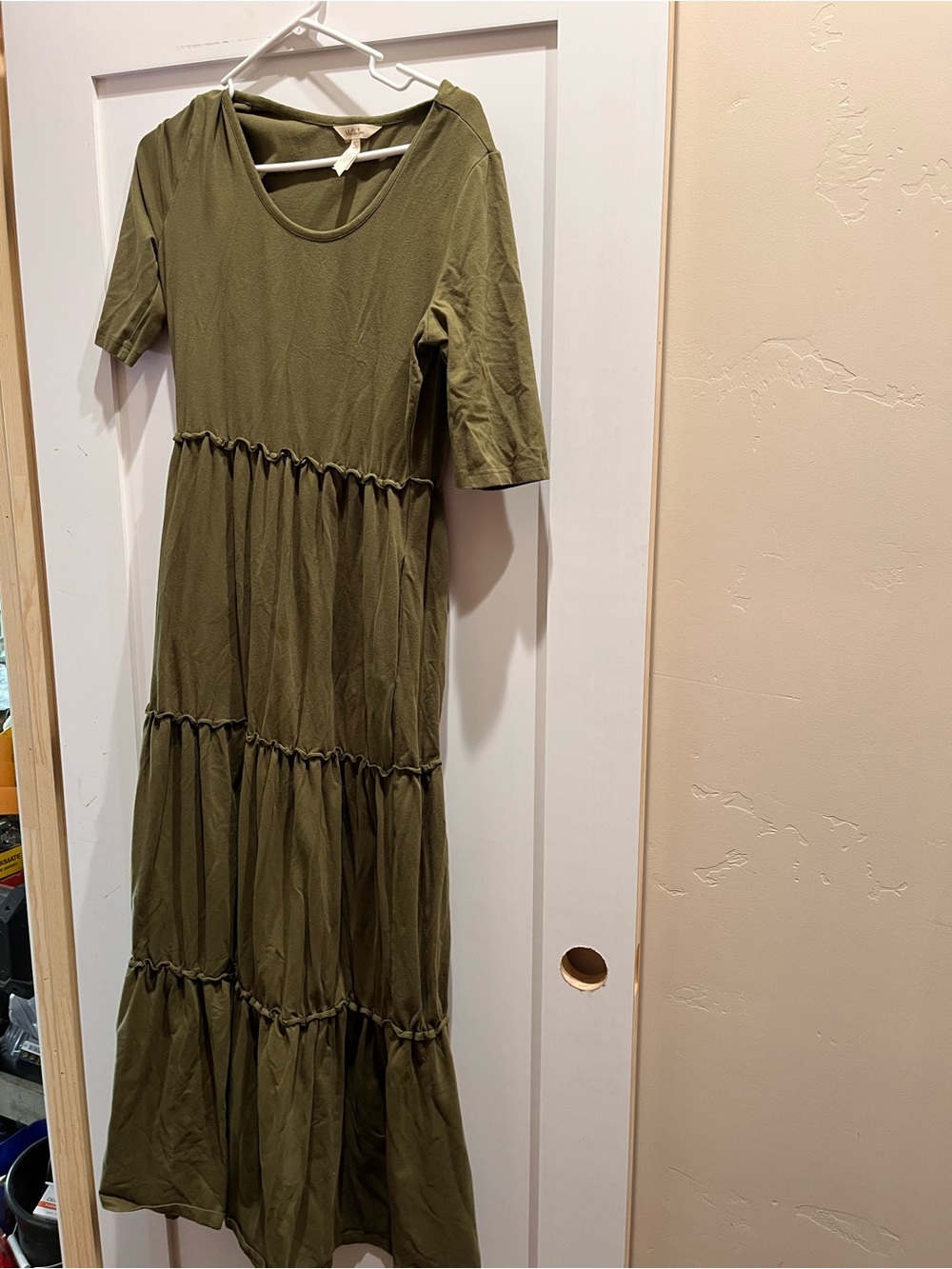 Matilda Jane Olive Green Tiered Maxi Dress